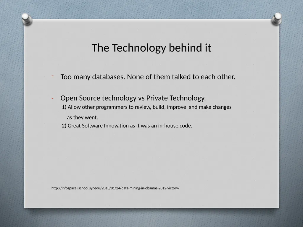 Data Mining in Politics Alexis A. Espinoza J. - slide 9 of 12