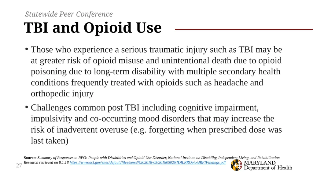 Connection and Consequences: opioid use, overdose - slide 27 of 44