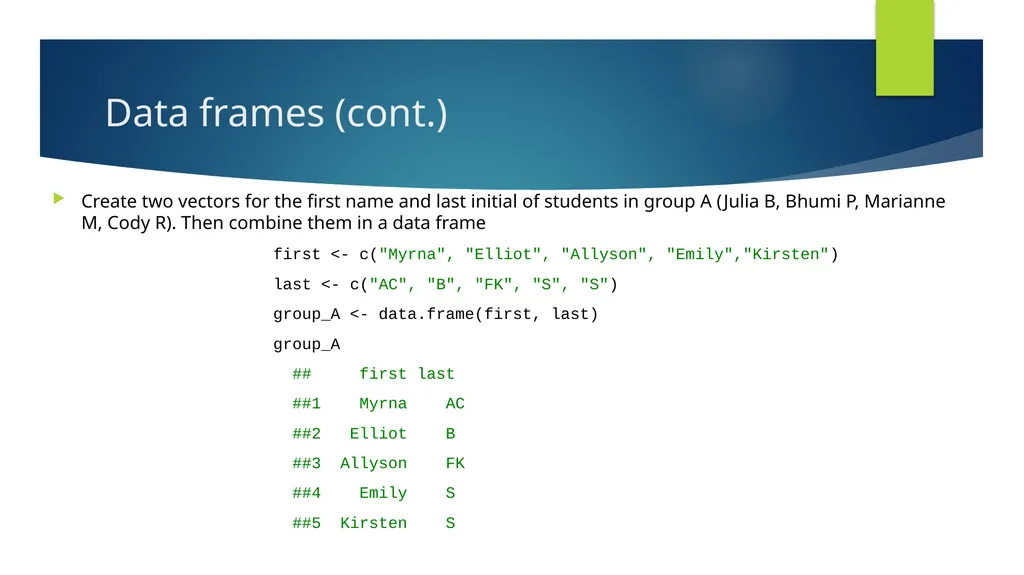 R Learning Module 1 GH 811 Lab: Week 1 January - slide 23 of 26