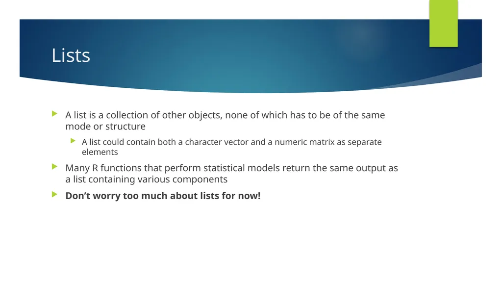 R Learning Module 1 GH 811 Lab: Week 1 January - slide 21 of 26