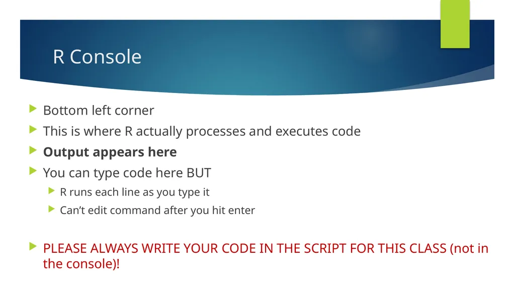 R Learning Module 1 GH 811 Lab: Week 1 January - slide 4 of 26