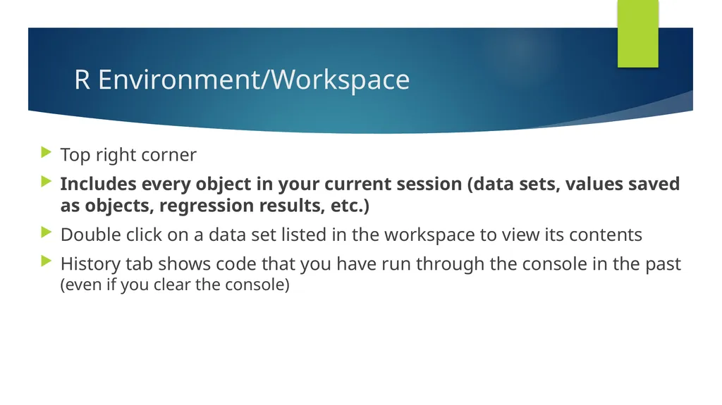 R Learning Module 1 GH 811 Lab: Week 1 January - slide 5 of 26