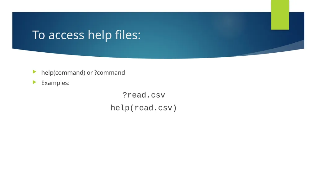R Learning Module 1 GH 811 Lab: Week 1 January - slide 25 of 26