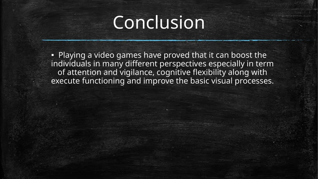 PLAYING VIDEO GAMES Prepared by: Brolin Peter - slide 6 of 6