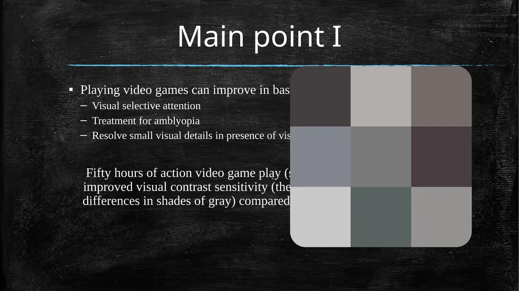 PLAYING VIDEO GAMES Prepared by: Brolin Peter - slide 3 of 6