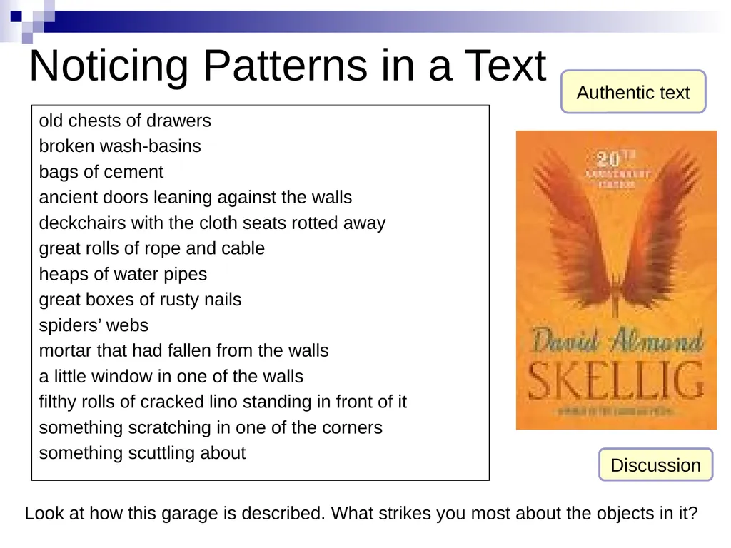 Using noun phrases to establish setting in - slide 3 of 6