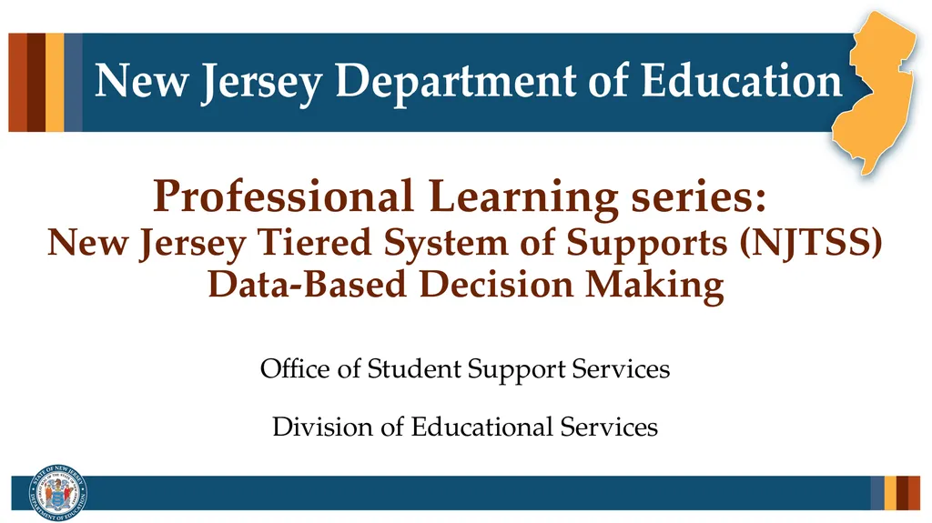 Professional Learning series: New Jersey Tiered - slide 1 of 26