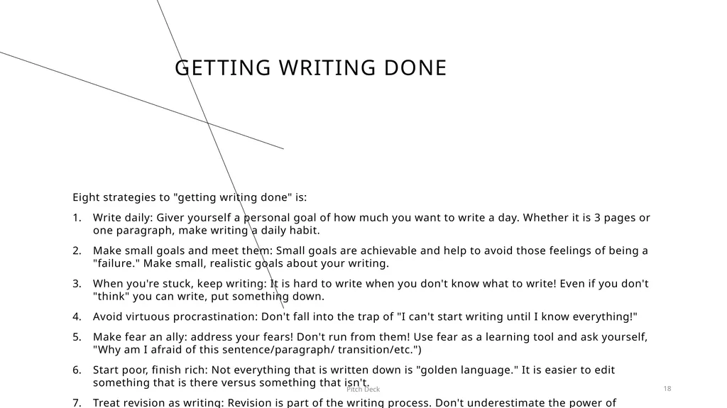 Academic Writing Doesn't Mean setting Aside your - slide 18 of 19