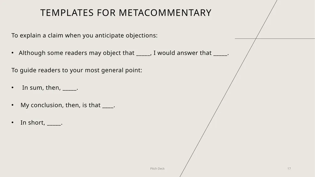 Academic Writing Doesn't Mean setting Aside your - slide 17 of 19