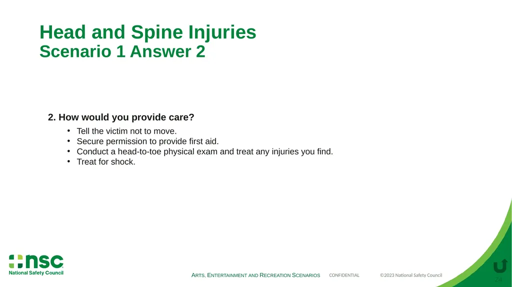 Case Scenarios for Customizing Your Training These - slide 24 of 56