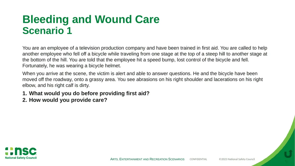 Case Scenarios for Customizing Your Training These - slide 5 of 56