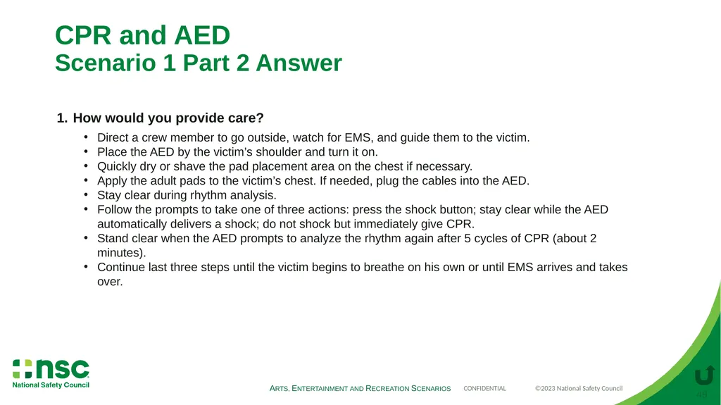 Case Scenarios for Customizing Your Training These - slide 49 of 56