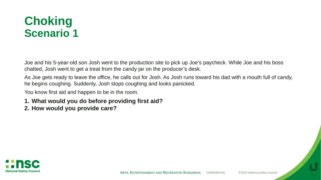 Case Scenarios for Customizing Your Training These - slide 54 of 56