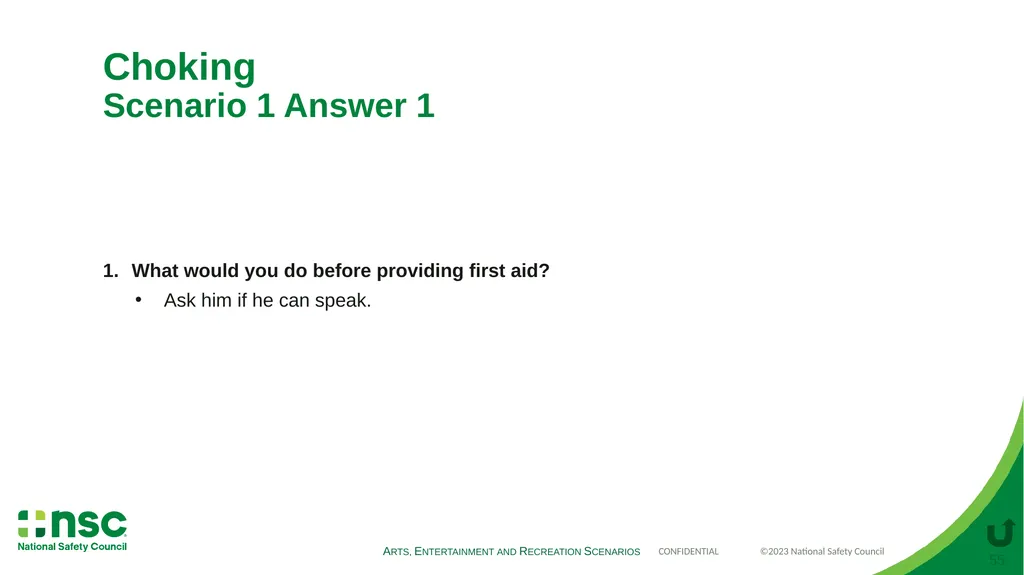 Case Scenarios for Customizing Your Training These - slide 55 of 56