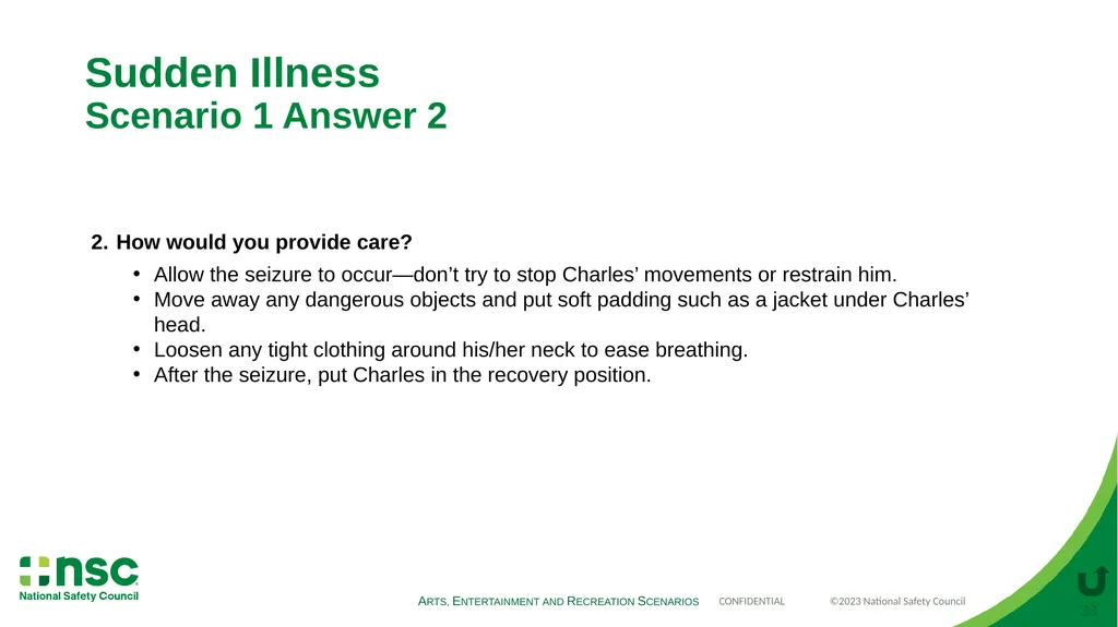 Case Scenarios for Customizing Your Training These - slide 33 of 56
