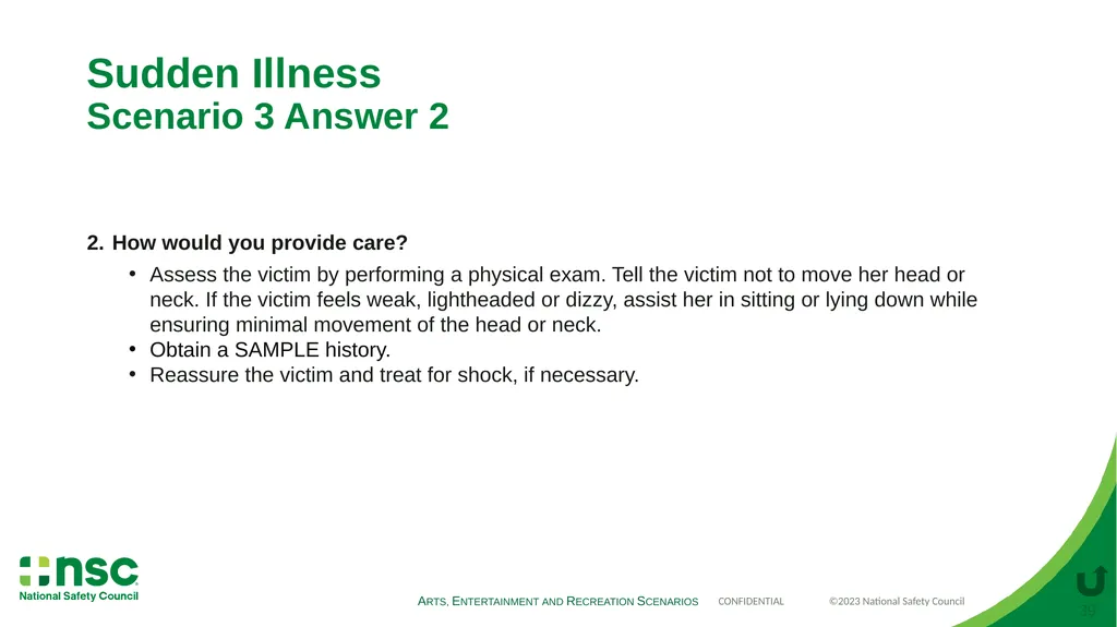 Case Scenarios for Customizing Your Training These - slide 39 of 56