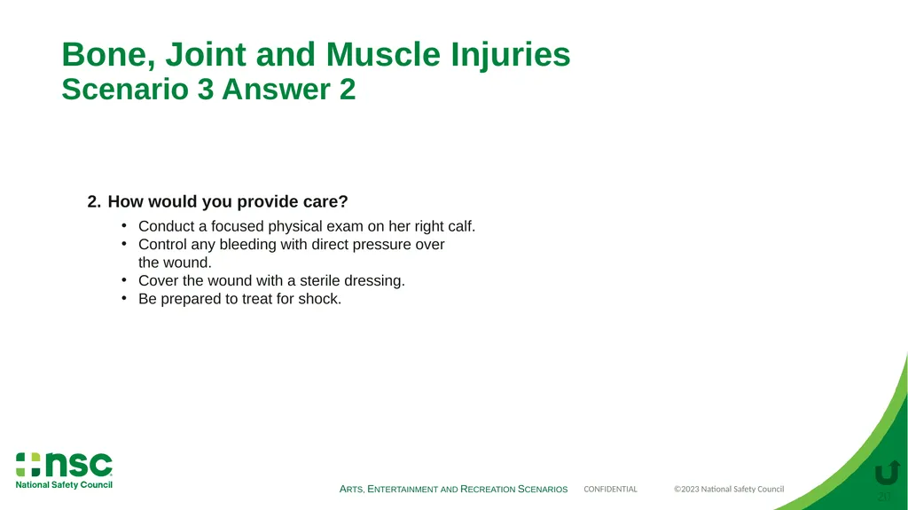 Case Scenarios for Customizing Your Training These - slide 20 of 56