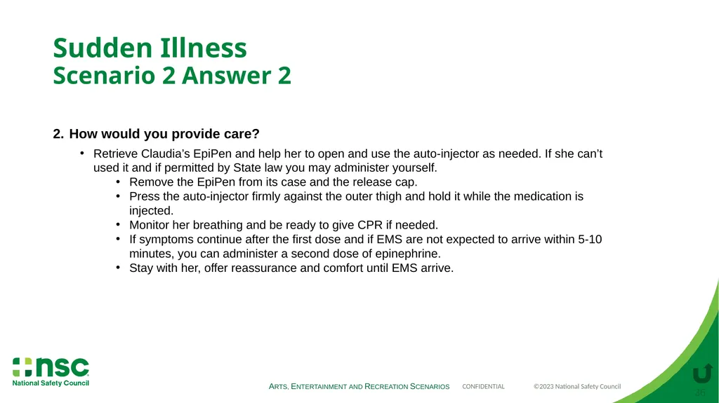 Case Scenarios for Customizing Your Training These - slide 36 of 56