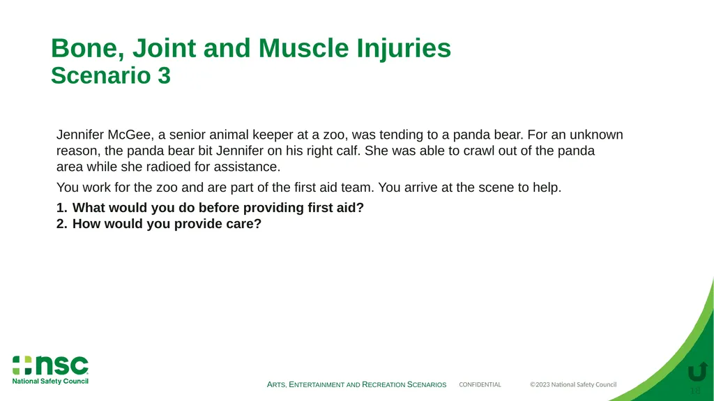 Case Scenarios for Customizing Your Training These - slide 18 of 56