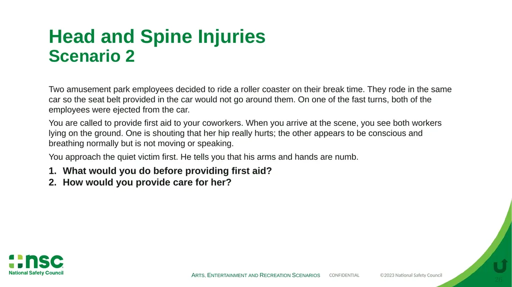 Case Scenarios for Customizing Your Training These - slide 26 of 56