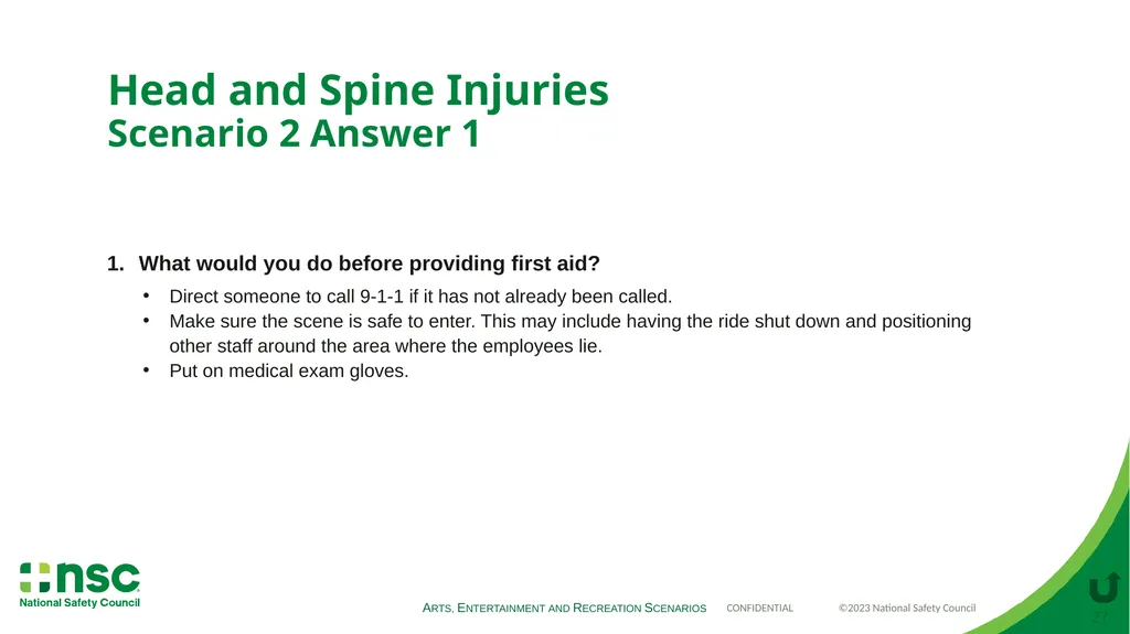 Case Scenarios for Customizing Your Training These - slide 27 of 56