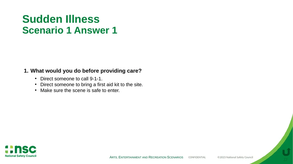 Case Scenarios for Customizing Your Training These - slide 32 of 56