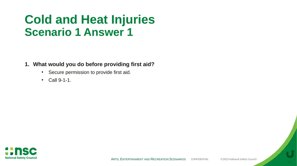 Case Scenarios for Customizing Your Training These - slide 42 of 56