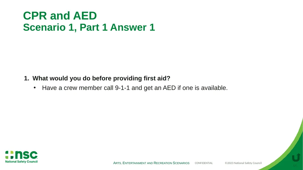 Case Scenarios for Customizing Your Training These - slide 46 of 56