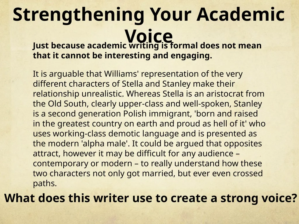 How to Have Voice in Academic Writing. I swear - slide 7 of 15