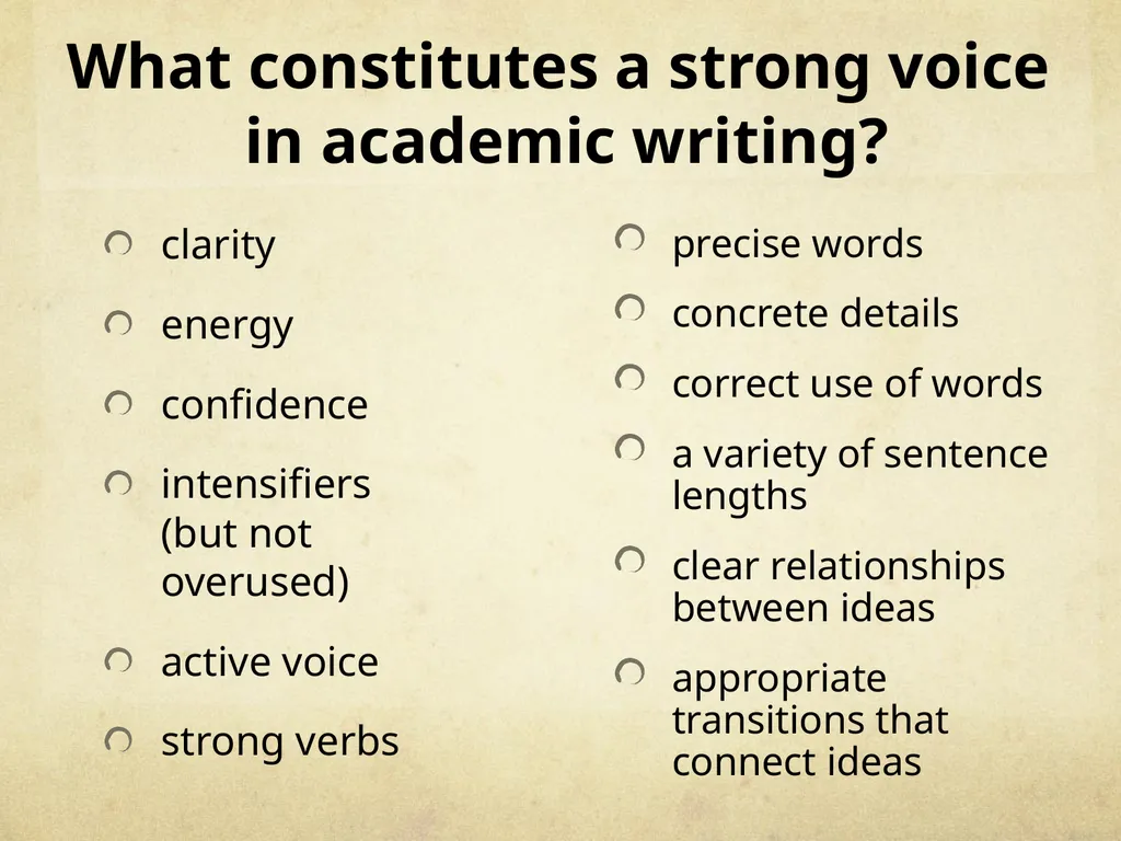 How to Have Voice in Academic Writing. I swear - slide 9 of 15