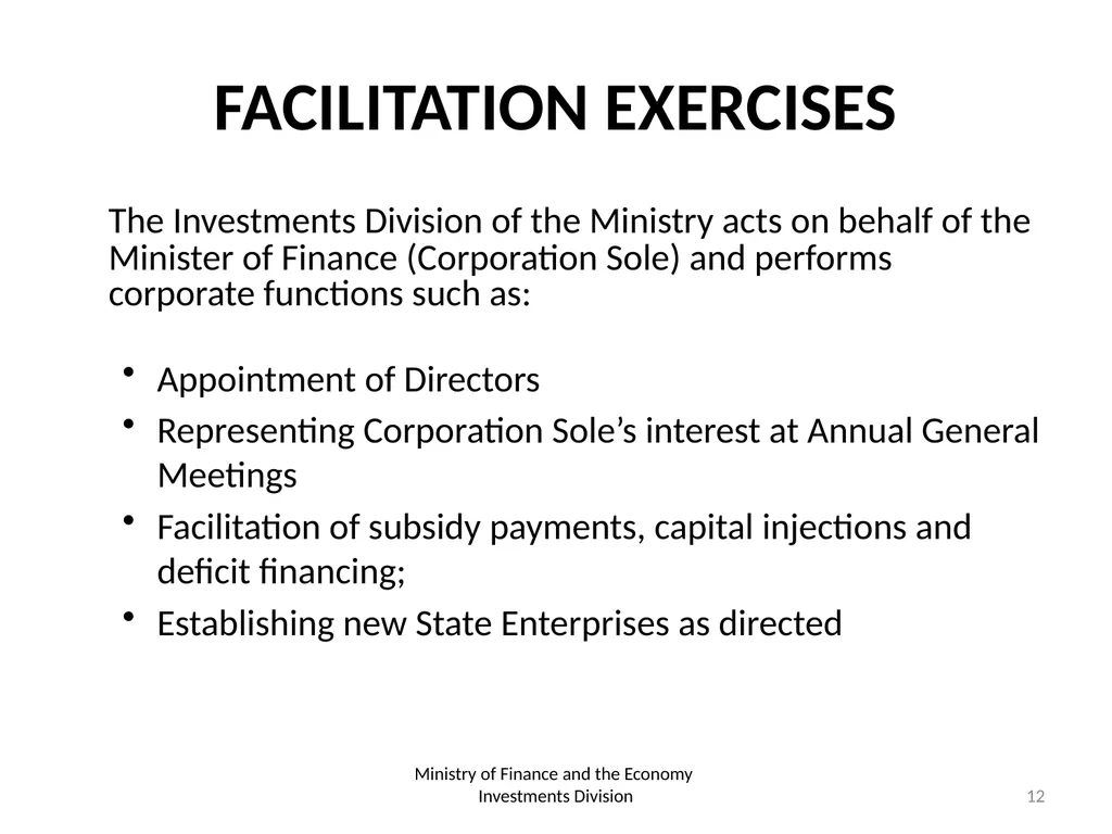 THE ROLE AND FUNCTION OF CORPORATION SOLE - slide 12 of 18