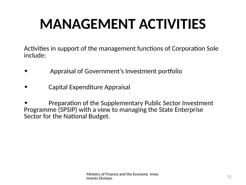 THE ROLE AND FUNCTION OF CORPORATION SOLE - slide 13 of 18