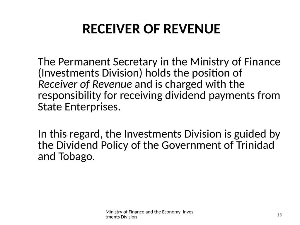 THE ROLE AND FUNCTION OF CORPORATION SOLE - slide 15 of 18