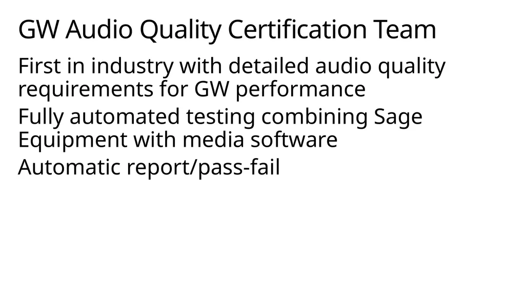 Media stack deep dive Module Overview Overview of - slide 17 of 43