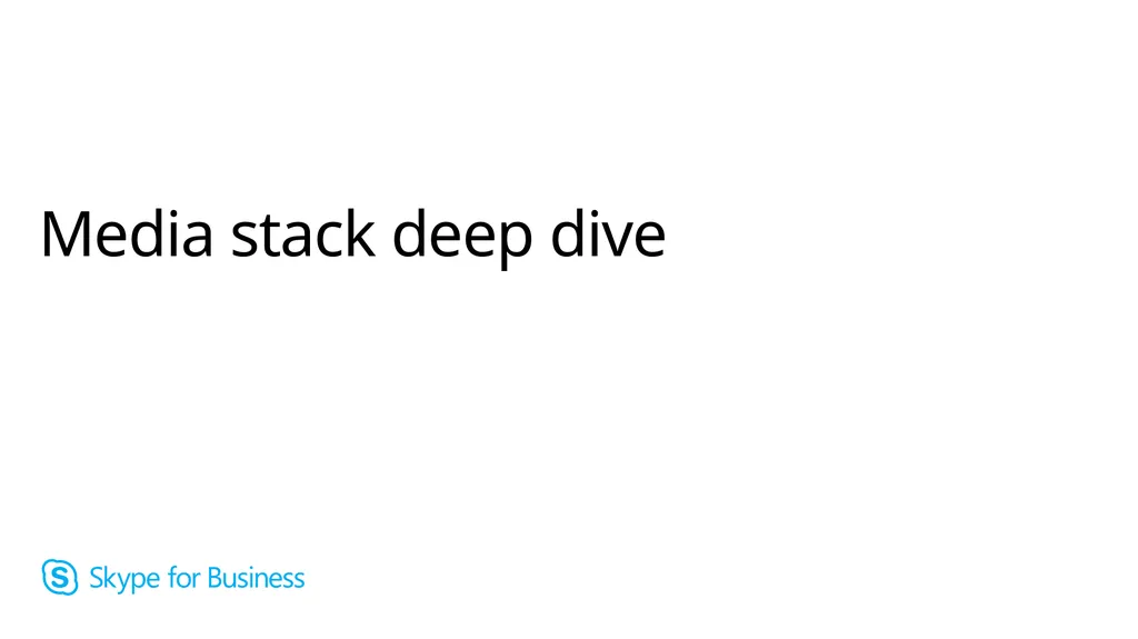 Media stack deep dive Module Overview Overview of - slide 1 of 43