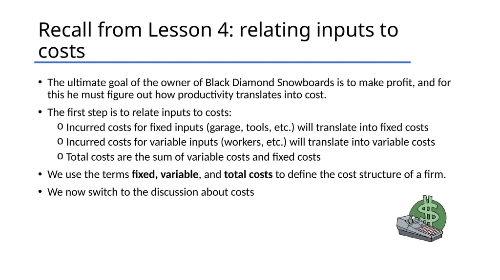 Producer’s Supply Roadmap: from inputs to supply - slide 5 of 22