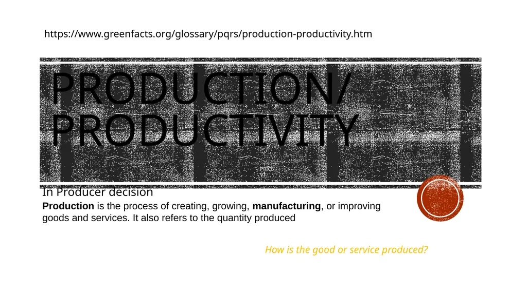 Supply Producer decision Students will be able to - slide 21 of 50