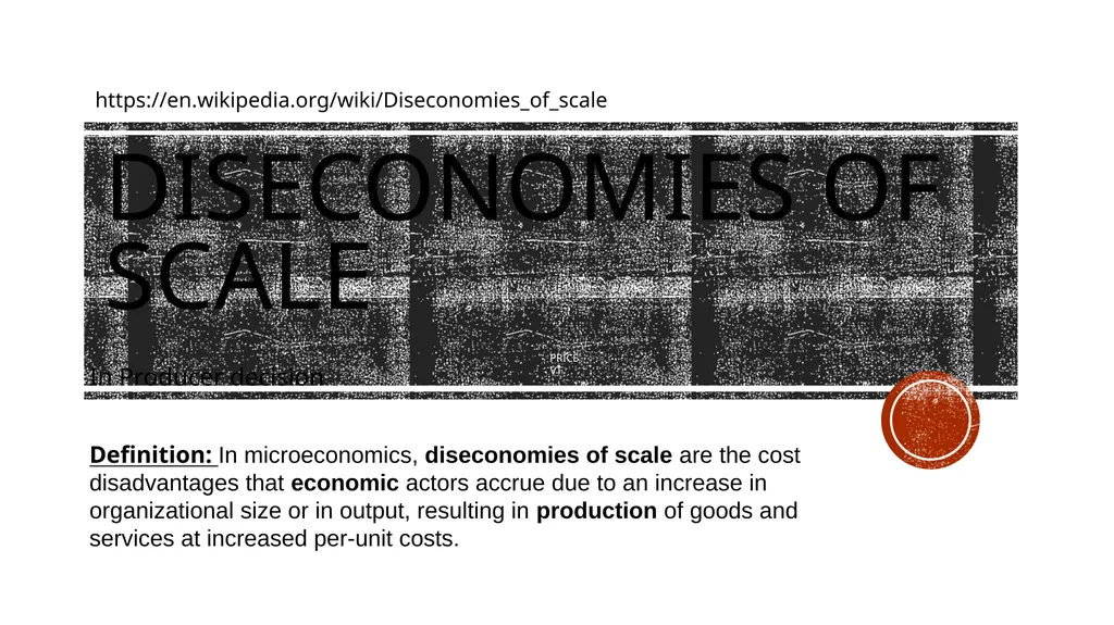 Supply Producer decision Students will be able to - slide 30 of 50