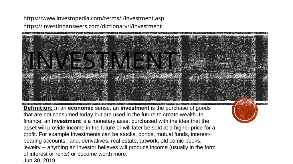 Supply Producer decision Students will be able to - slide 28 of 50