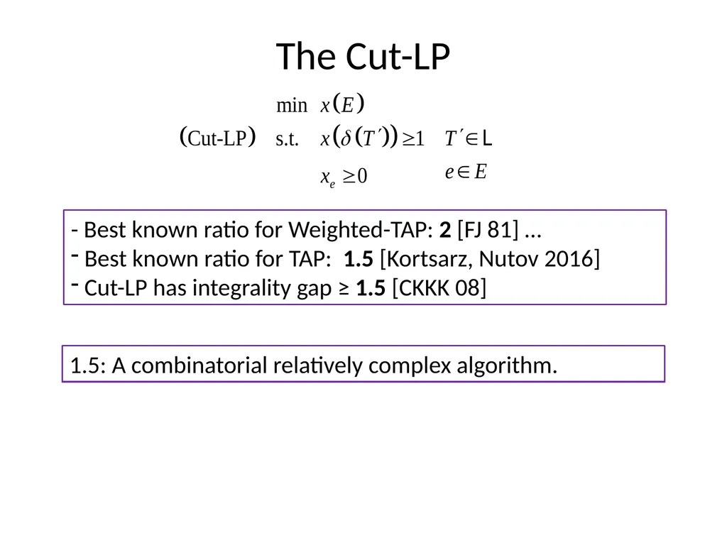 LP-Relaxations for Tree Augmentation Guy Kortsarz - slide 7 of 30