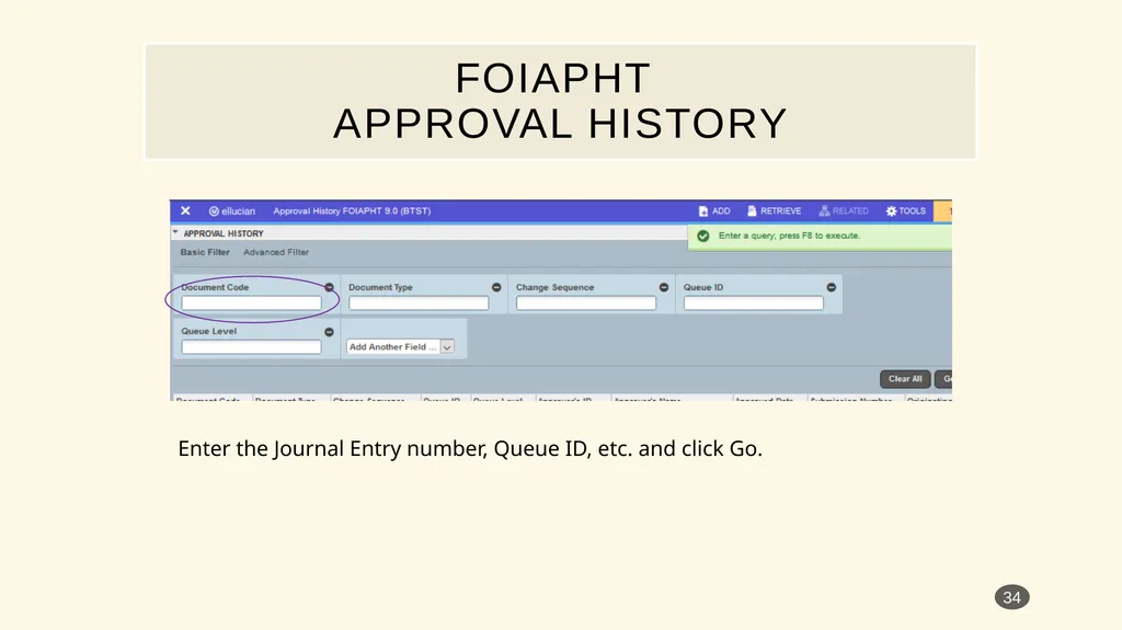 Banner Admin Pages journal entry training - slide 34 of 41