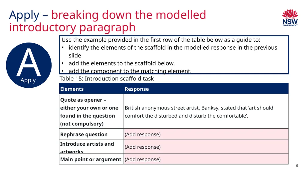LEAP! Level up your skills in section II– writing - slide 6 of 8