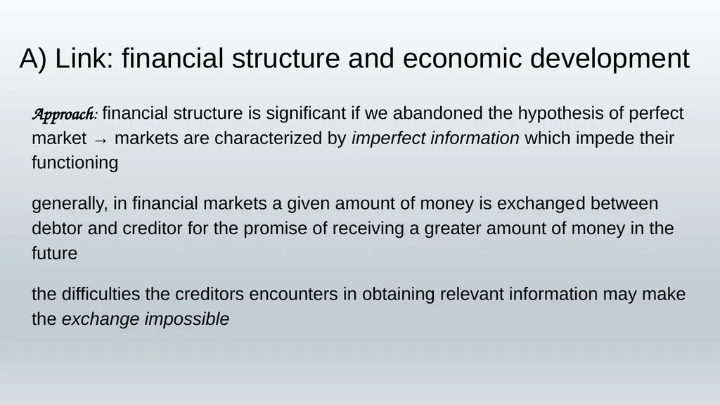 Finance and Development Is Schumpeter’s analysis - slide 4 of 14