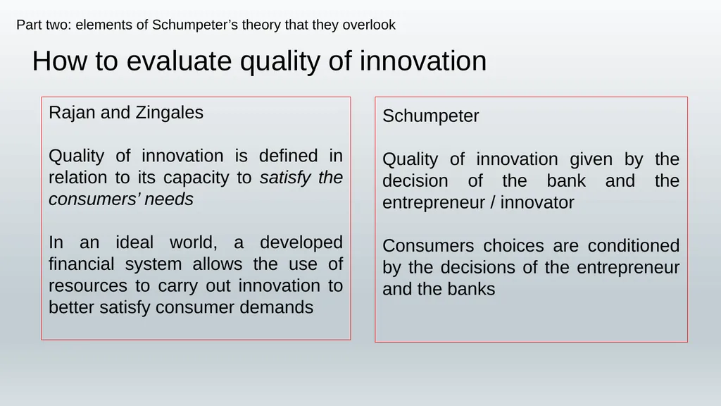 Finance and Development Is Schumpeter’s analysis - slide 13 of 14