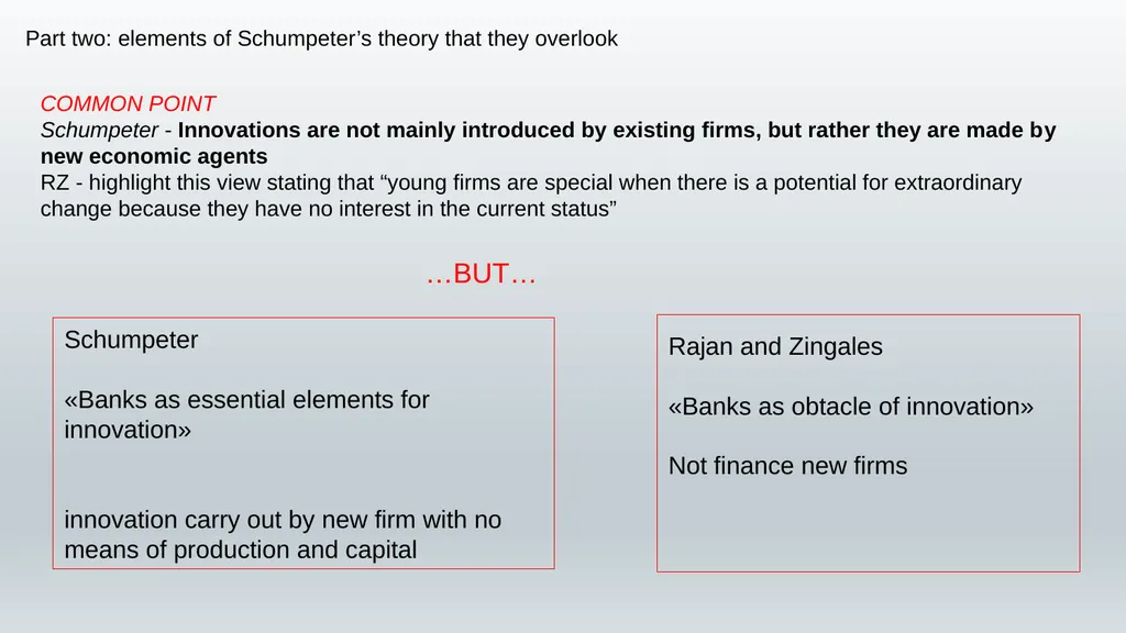 Finance and Development Is Schumpeter’s analysis - slide 12 of 14