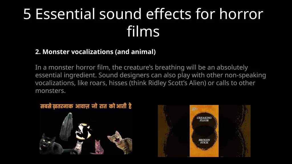 Horror Sound Effects and Techniques Τρίτη 18/03 - slide 14 of 20