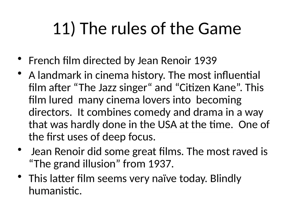 60 FILMS THAT CHANGED CINEMA. REMARK: I GOT TO 60 - slide 14 of 68