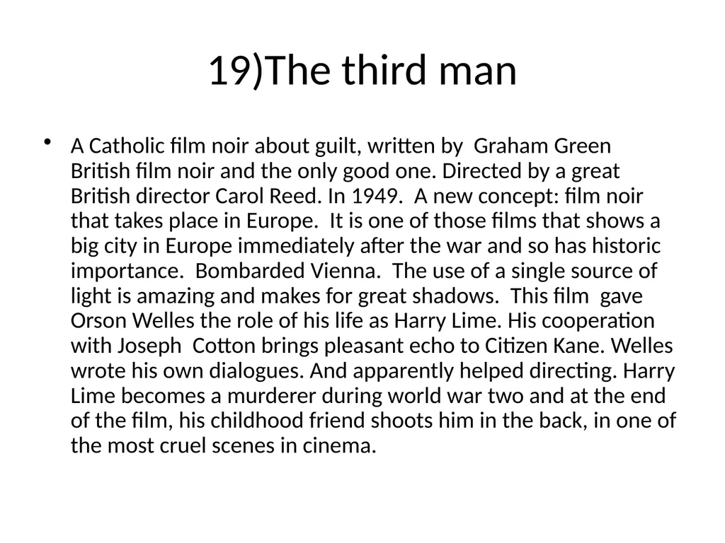 60 FILMS THAT CHANGED CINEMA. REMARK: I GOT TO 60 - slide 23 of 68