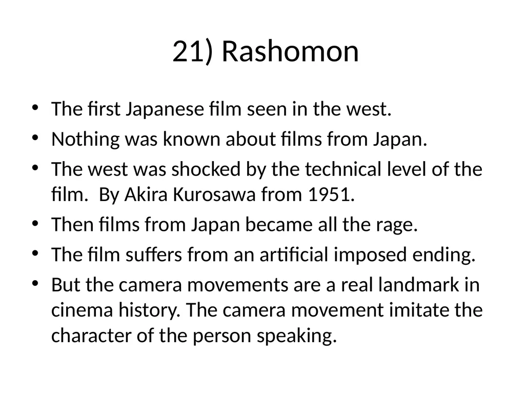 60 FILMS THAT CHANGED CINEMA. REMARK: I GOT TO 60 - slide 25 of 68