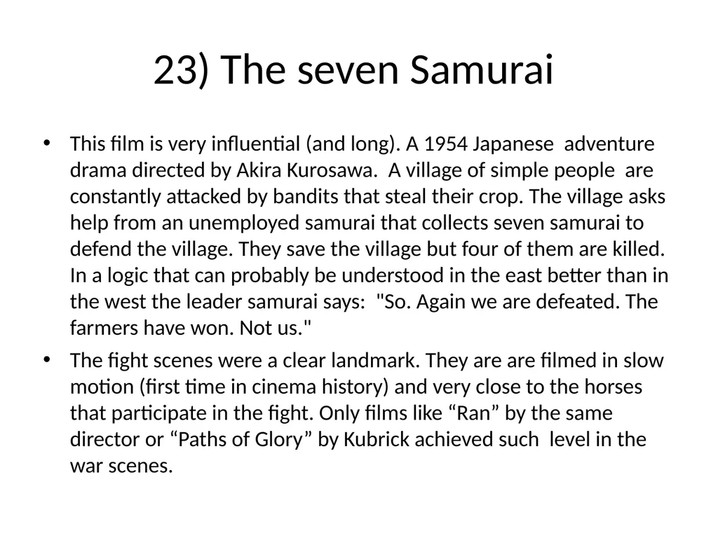 60 FILMS THAT CHANGED CINEMA. REMARK: I GOT TO 60 - slide 27 of 68